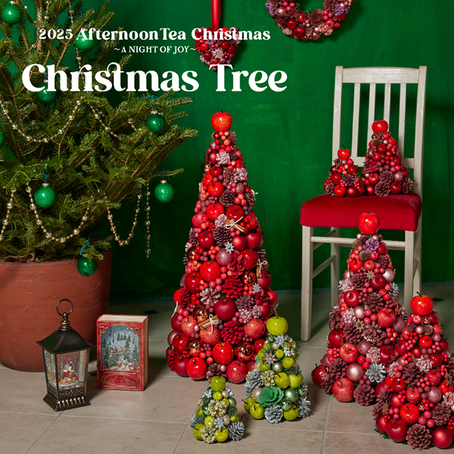 アップルモチーフで楽しむ、クリスマスデコレーション