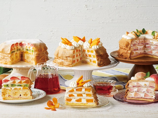 ラブアンドテーブル限定！白桃やマンゴーを味わうミルクレープが順次登場 | Afternoon Tea