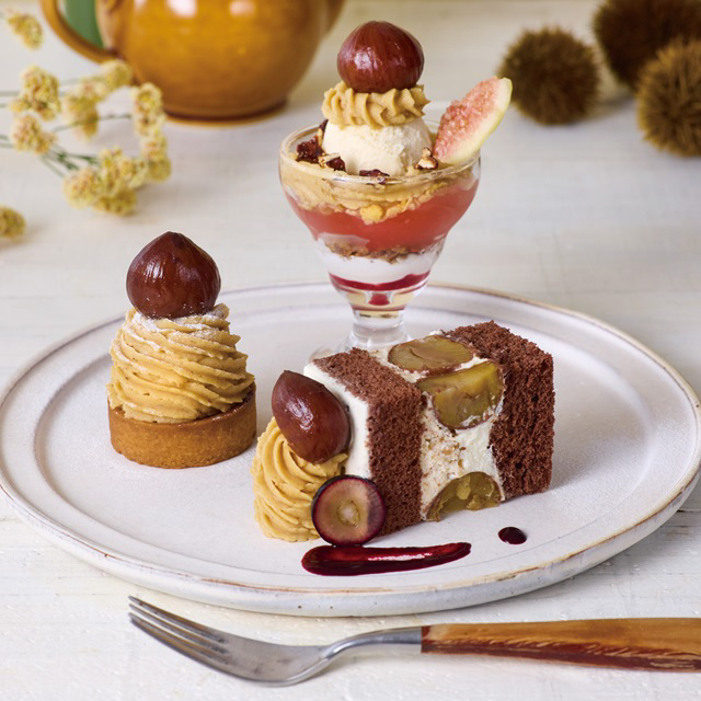 4店舗限定 実りの秋到来！マスカットや栗を味わうスイーツが順次登場