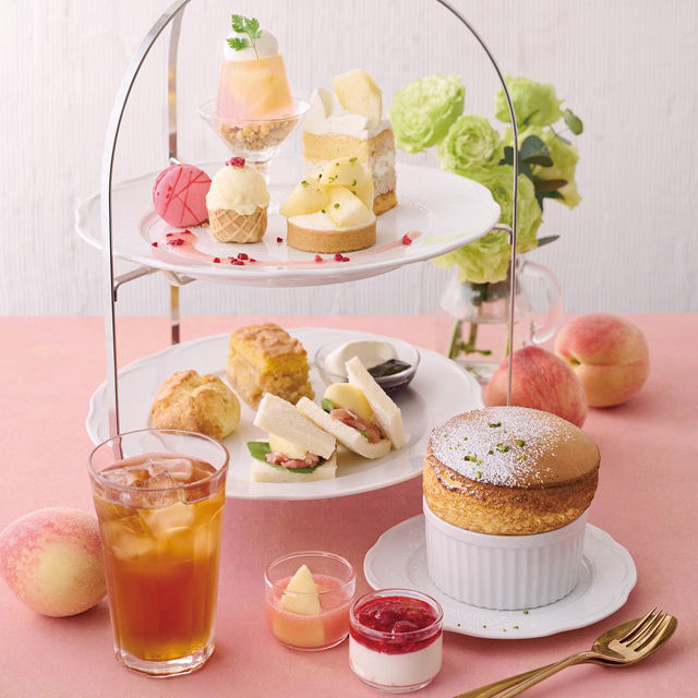 梅田阪神限定！白桃を楽しむアフタヌーンティーセットが登場