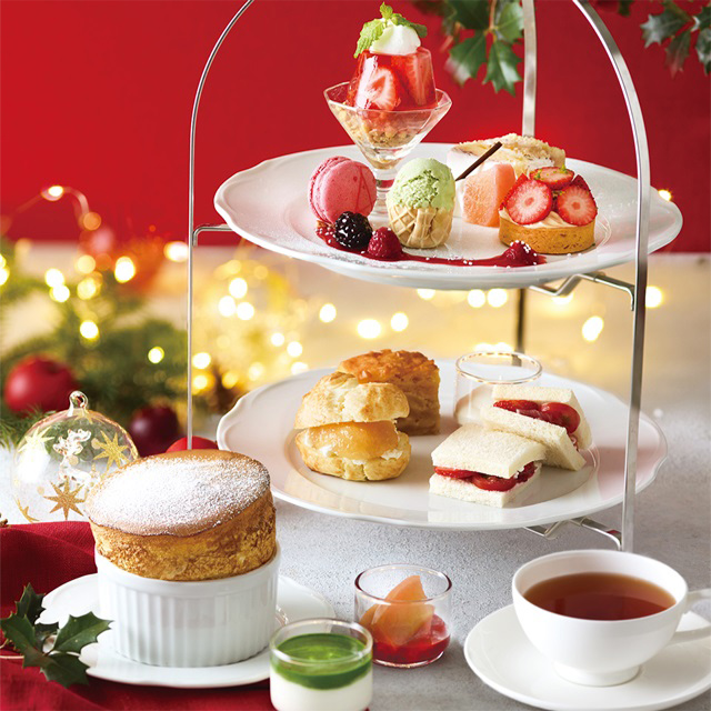 梅田阪神限定！クリスマスのティータイムを楽しむアフタヌーンティーセットが登場